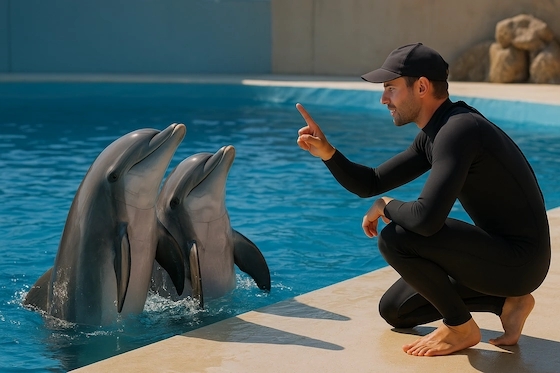 Entrenador de delfines