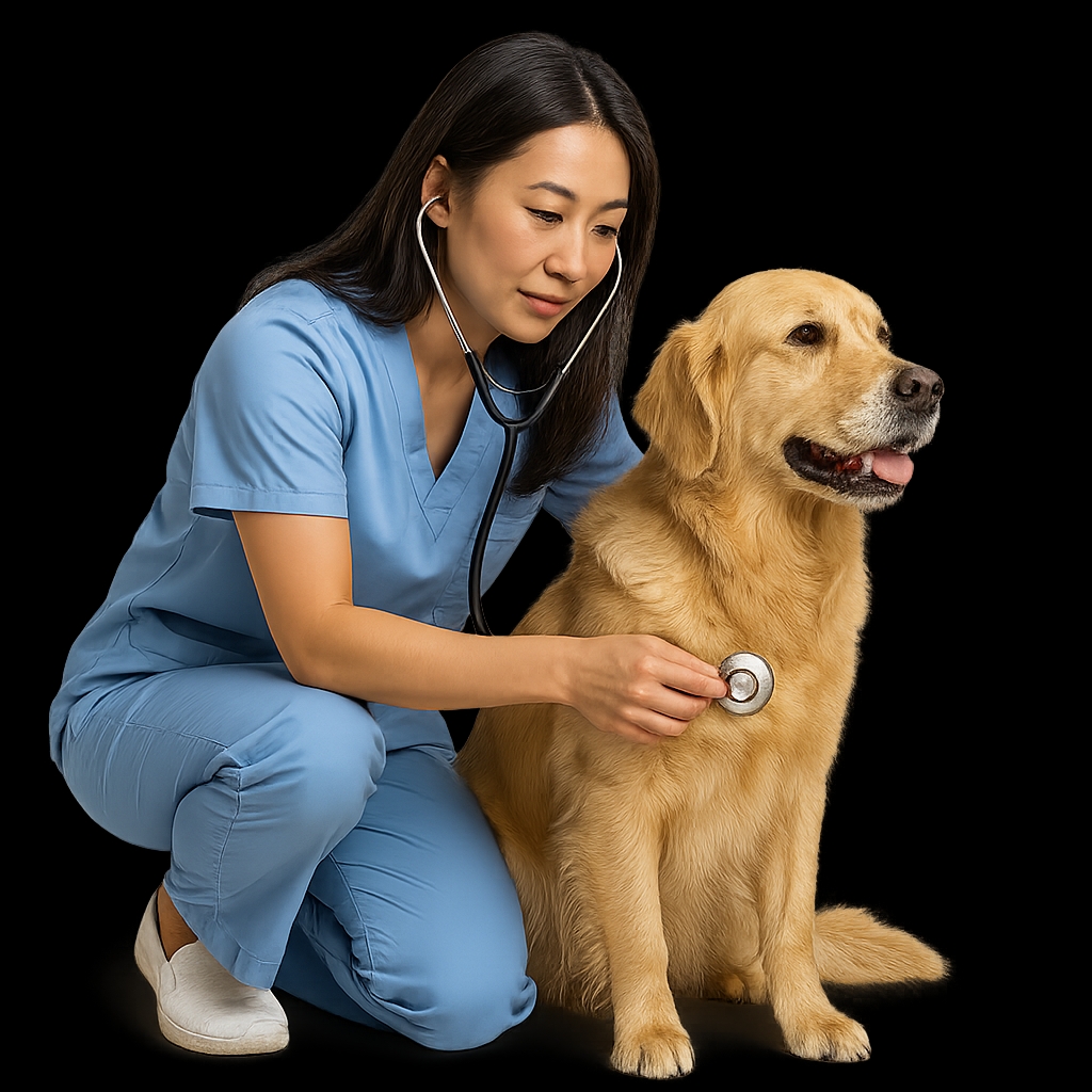 Veterinario y mascota
