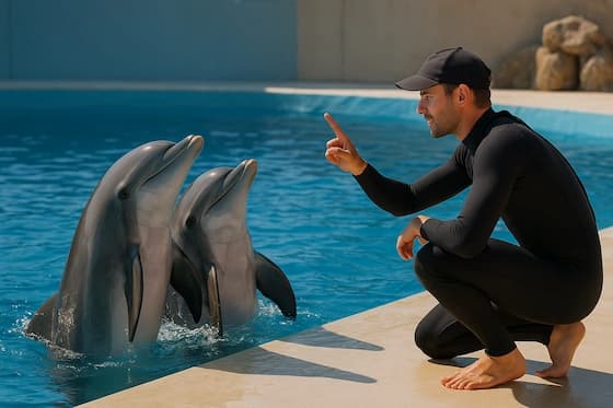 Entrenador de delfines